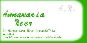 annamaria neer business card